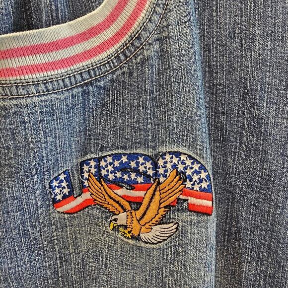 Neeso Y2K Patch Jeans Medium Wash Size 16 - Picture 5 of 10